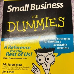 Small Business for Dummies Book - Yellow Cover